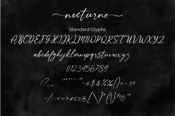 Nocturne Font Poster 5