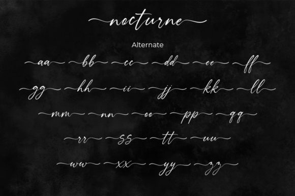 Nocturne Font Poster 6