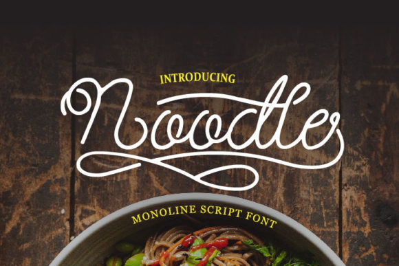 Noodle Font Poster 1