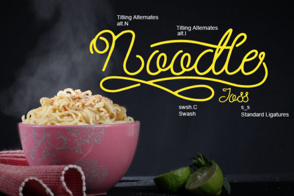 Noodle Font Poster 2