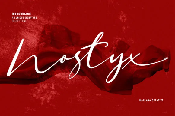 Nostyx Script Font Nostyx Script Font Poster 1