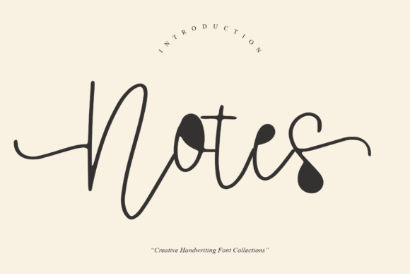 Notes Font Poster 1