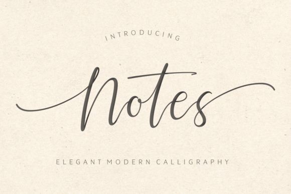 Notes Font Poster 1