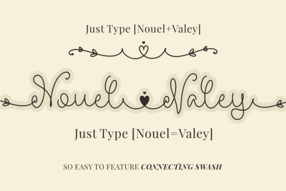 Nouel Valey Font Poster 2