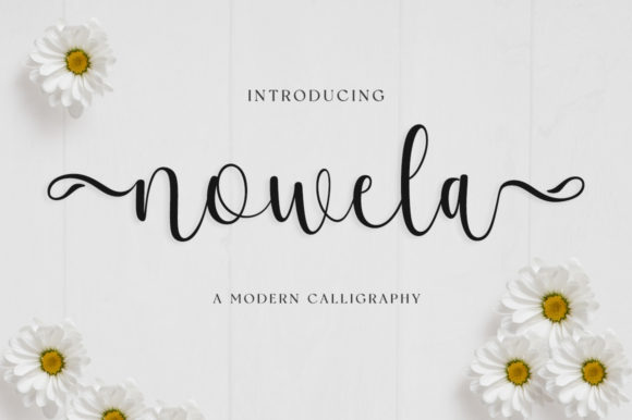 Nowela Script Font Poster 1