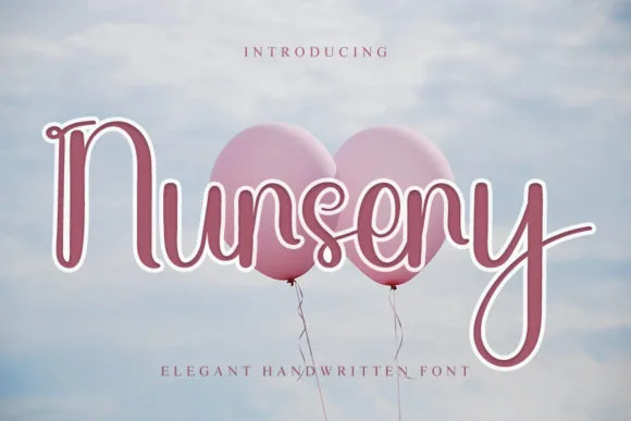 Nursery Font Nursery Font Poster 1