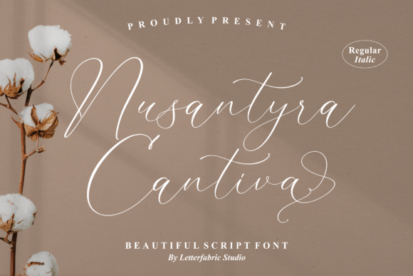 Nusantyra Cantiva Font Poster 1