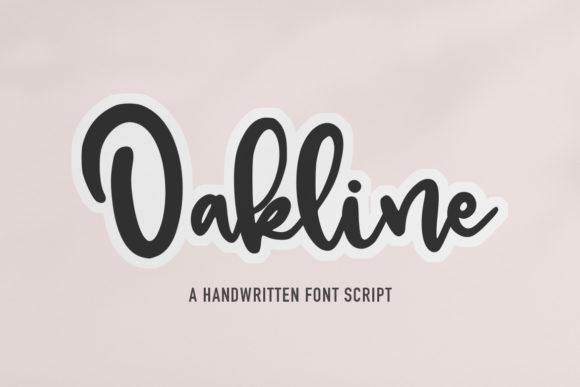 Oakline Font Poster 1