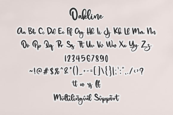 Oakline Font Poster 11