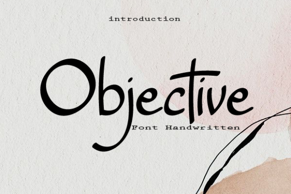 Objective Font Objective Font Poster 1