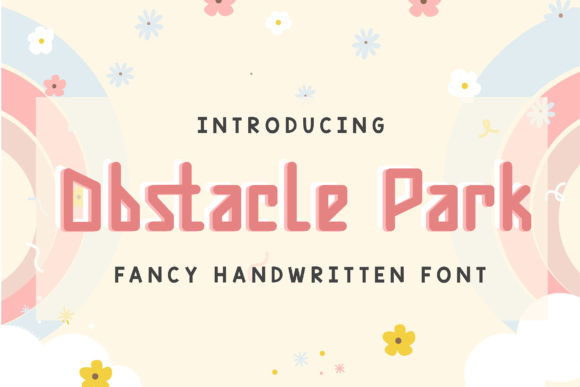 Obstacle Park Font Poster 1