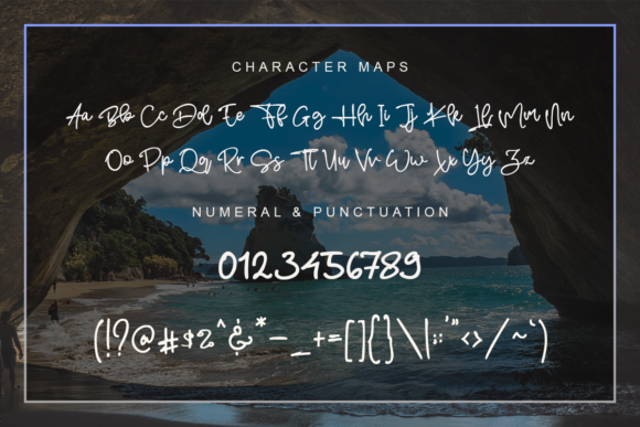 Ocean Wave Font Poster 8