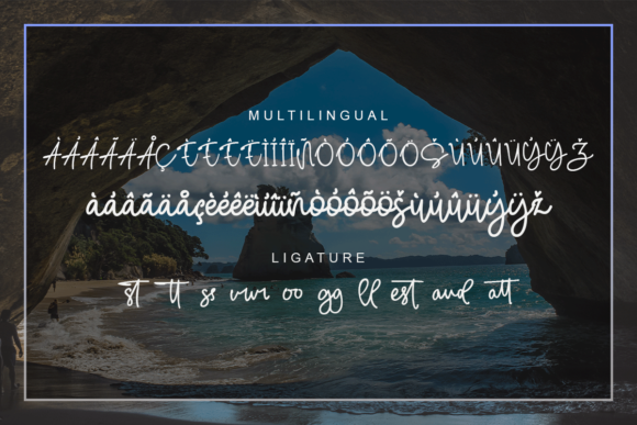Ocean Wave Font Poster 9