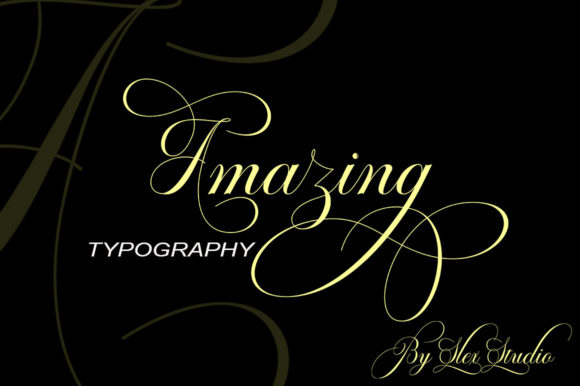 Octagon Calligraphy Font Poster 6