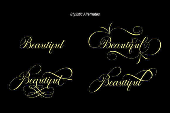 Octagon Calligraphy Font Poster 7