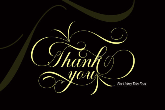 Octagon Calligraphy Font Poster 9