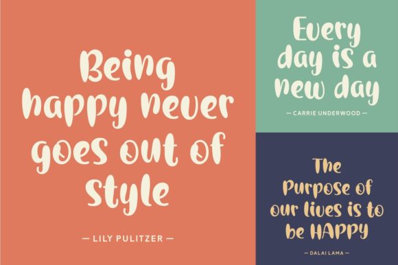 October Bright Font Poster 2