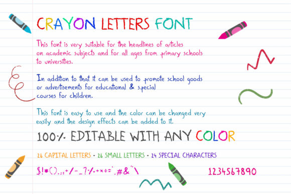 Oil Pastel Font Poster 2