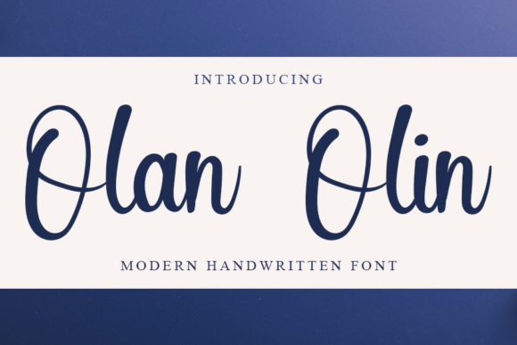 Olan Olin Font Poster 1