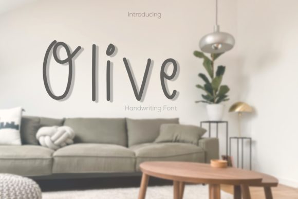 Olive Font Poster 1