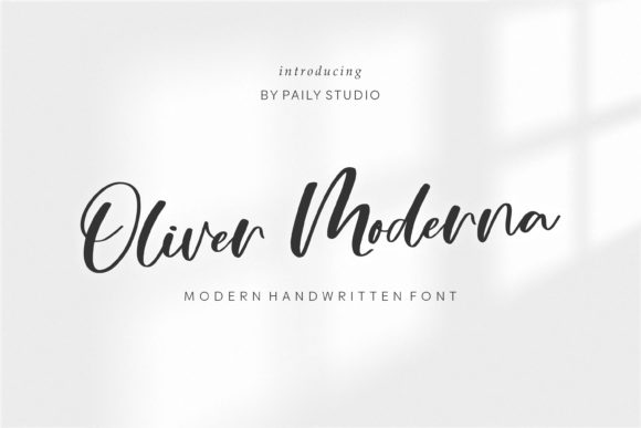 Oliver Moderna Font Poster 1