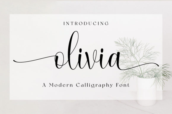 Olivia Font Poster 1