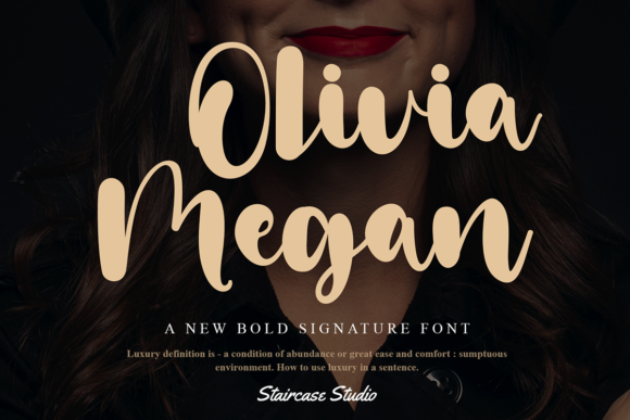 Olivia Megan Font Poster 1