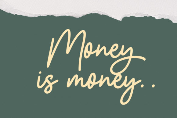 Olliverya Script Font Poster 7