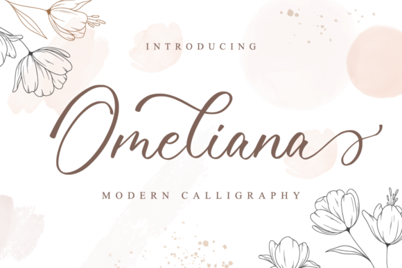 Omeliana Font Poster 1