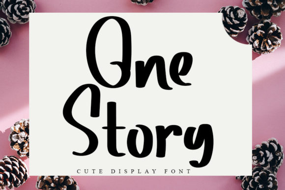 One Story Font Poster 1