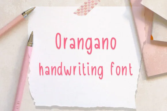 Orangano Font Orangano Font Poster 1