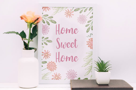 Orange Frame Font Poster 3