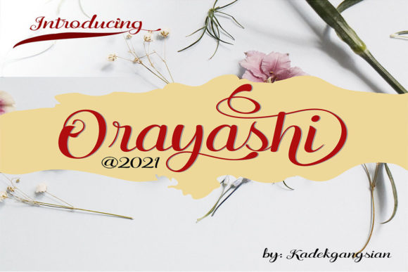 Orayashi Font Poster 1