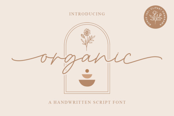 Organic Font Poster 1