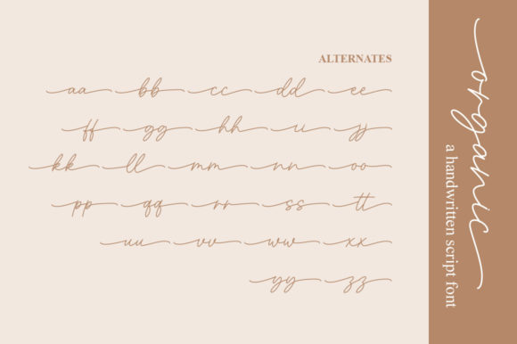 Organic Font Poster 9