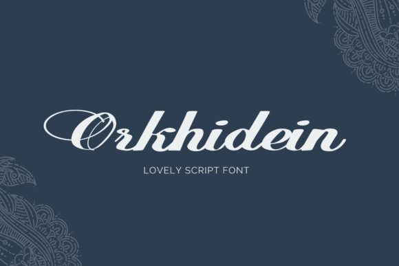 Orkhidein Font Poster 1