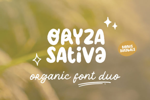 Oryza Sativa Font