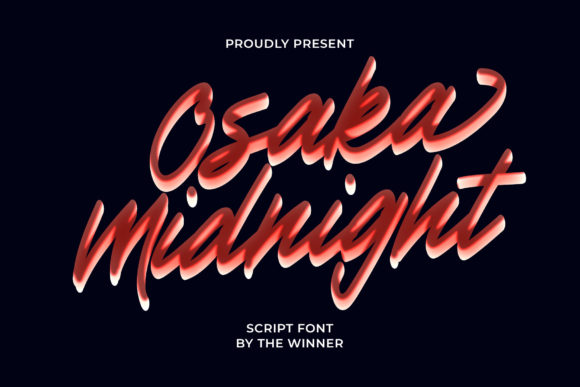Osaka Midnight Font Poster 1