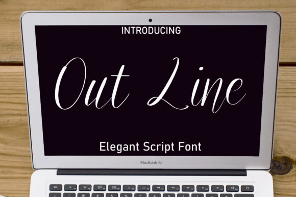Out Line Font Poster 1