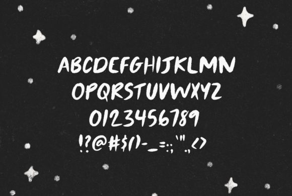 Outer Space Font Poster 2