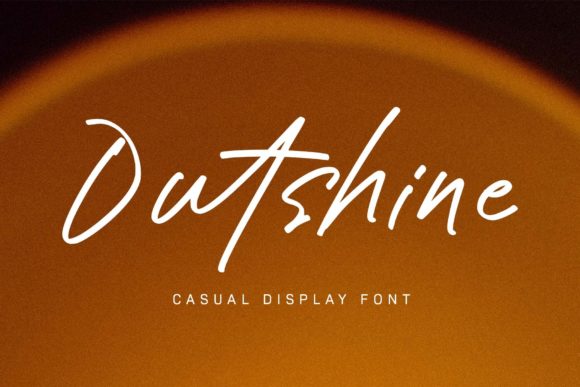Outshine Font Poster 1