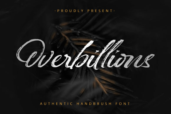 Overbillion Font Poster 1