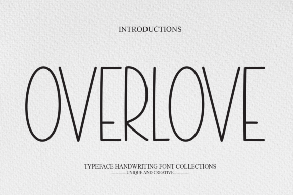 Overlove Font Poster 1