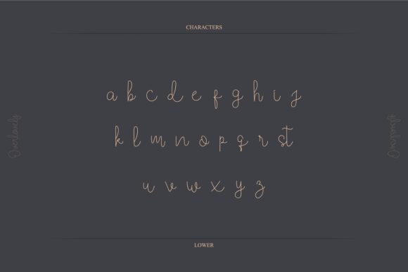 Overlovely Font Poster 7