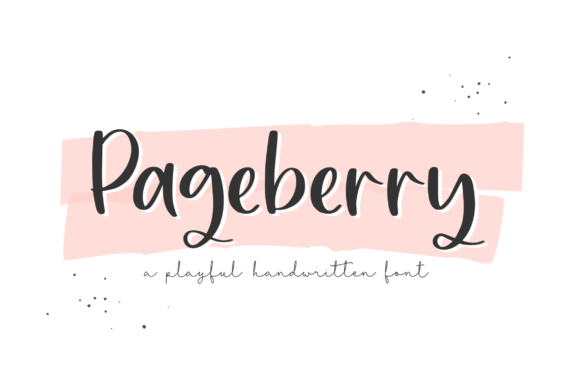 Pageberry Font Poster 1