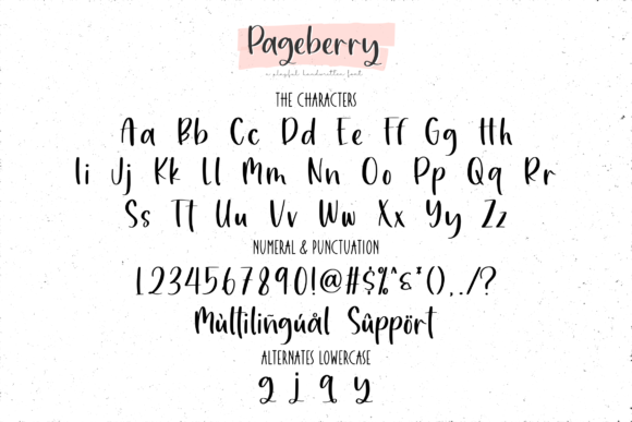 Pageberry Font Poster 8