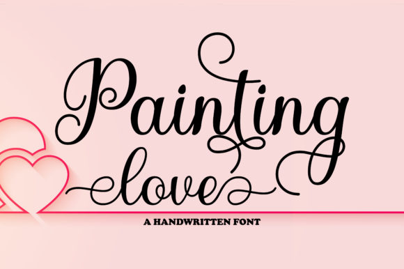 Painting Love Font