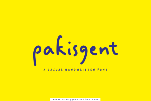 Pakisgent Font
