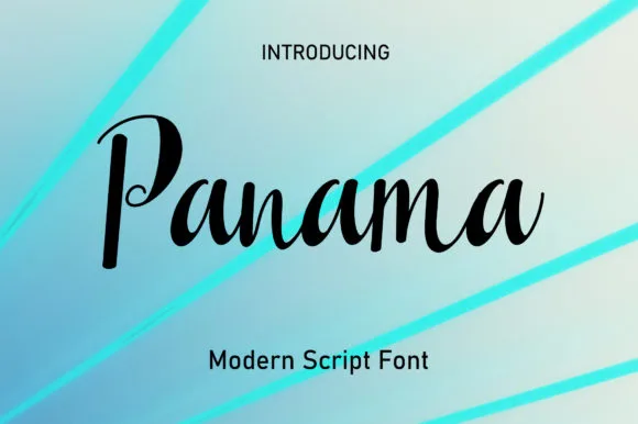 Panama Font Panama Font Poster 1