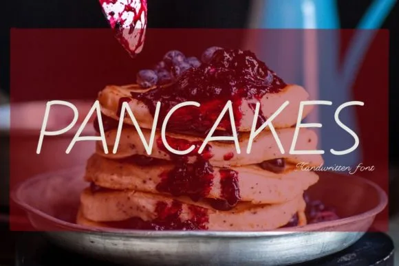 Pancakes Font Pancakes Font Poster 1